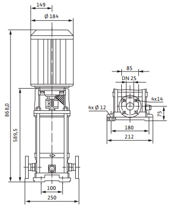 Габаритные размеры